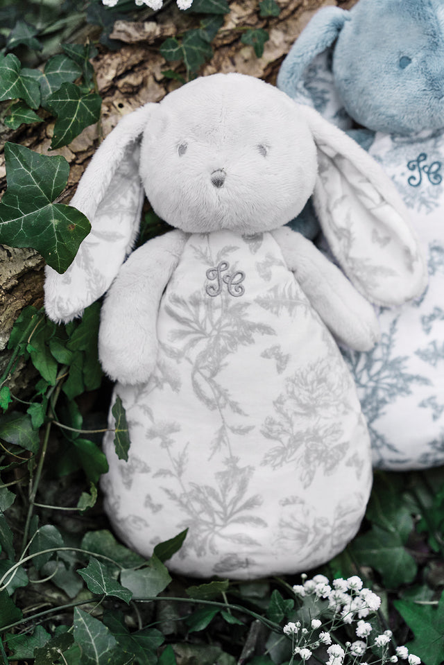 Augustin le Lapin veilleuse musicale - Imprimé Toile de Jouy gris - Image principale