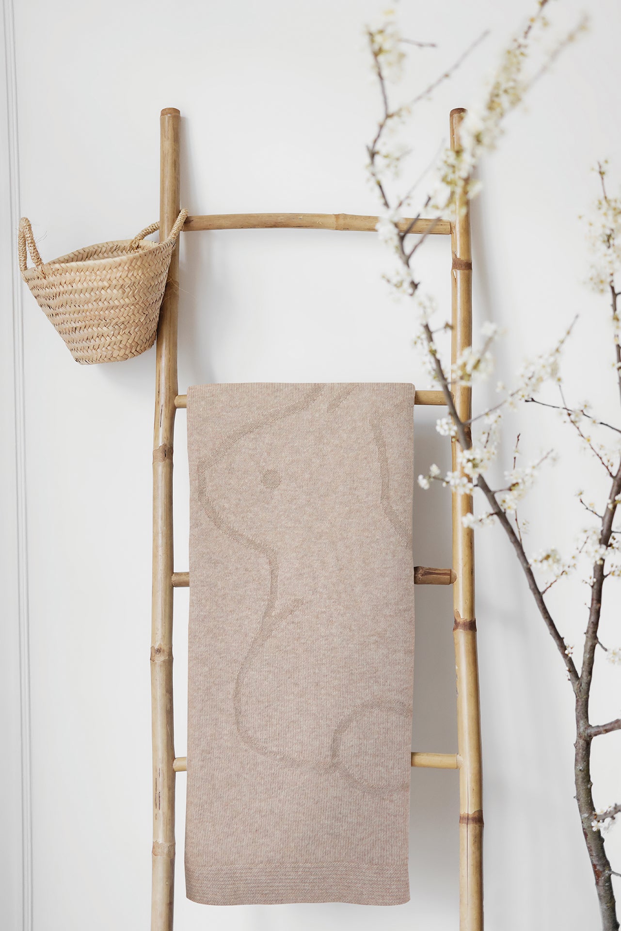 Coperta Cashmere - Coniglio Beige Buio