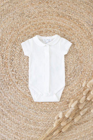 Body - Maniche corte madreperla in cotone bio