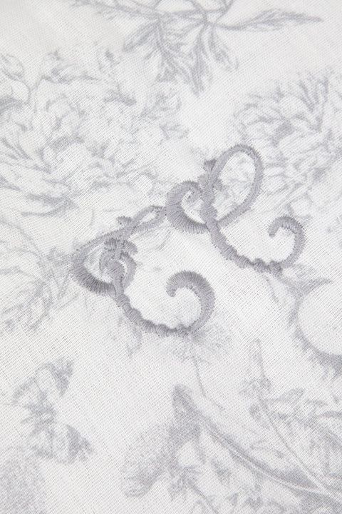 Housse de couette - Imprimé inspiration toile de jouy gris - Image principale