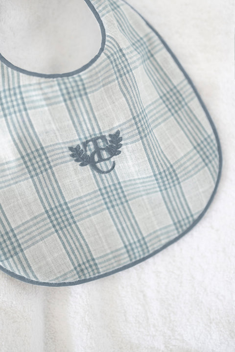 Bavoir - Bleuet Twill de coton T1 - Image principale