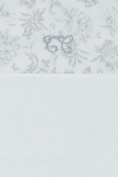Housse de matelas à langer - Imprimé inspiration toile de jouy gris - Image principale