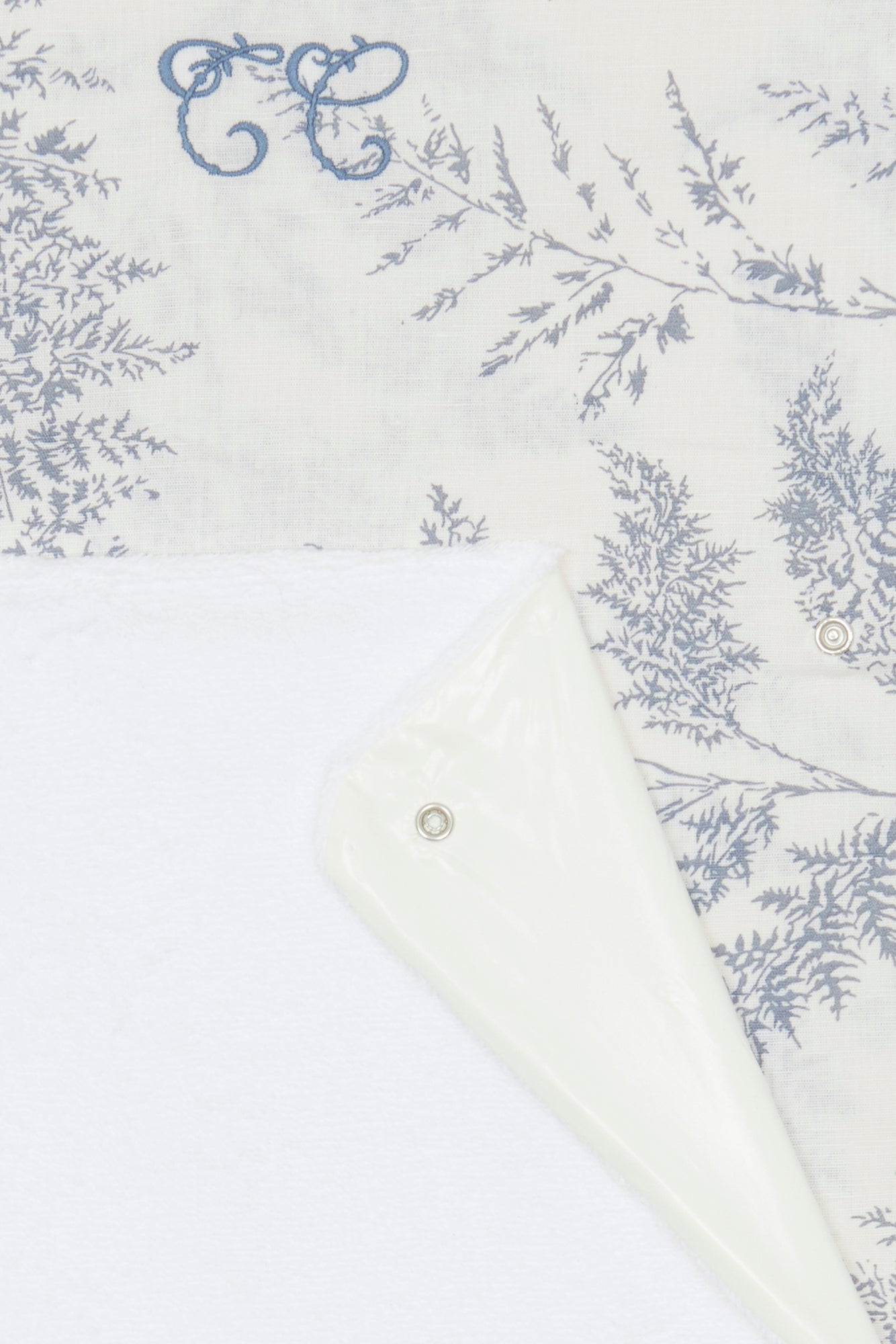 Housse de matelas à langer - Feuillage Bleu