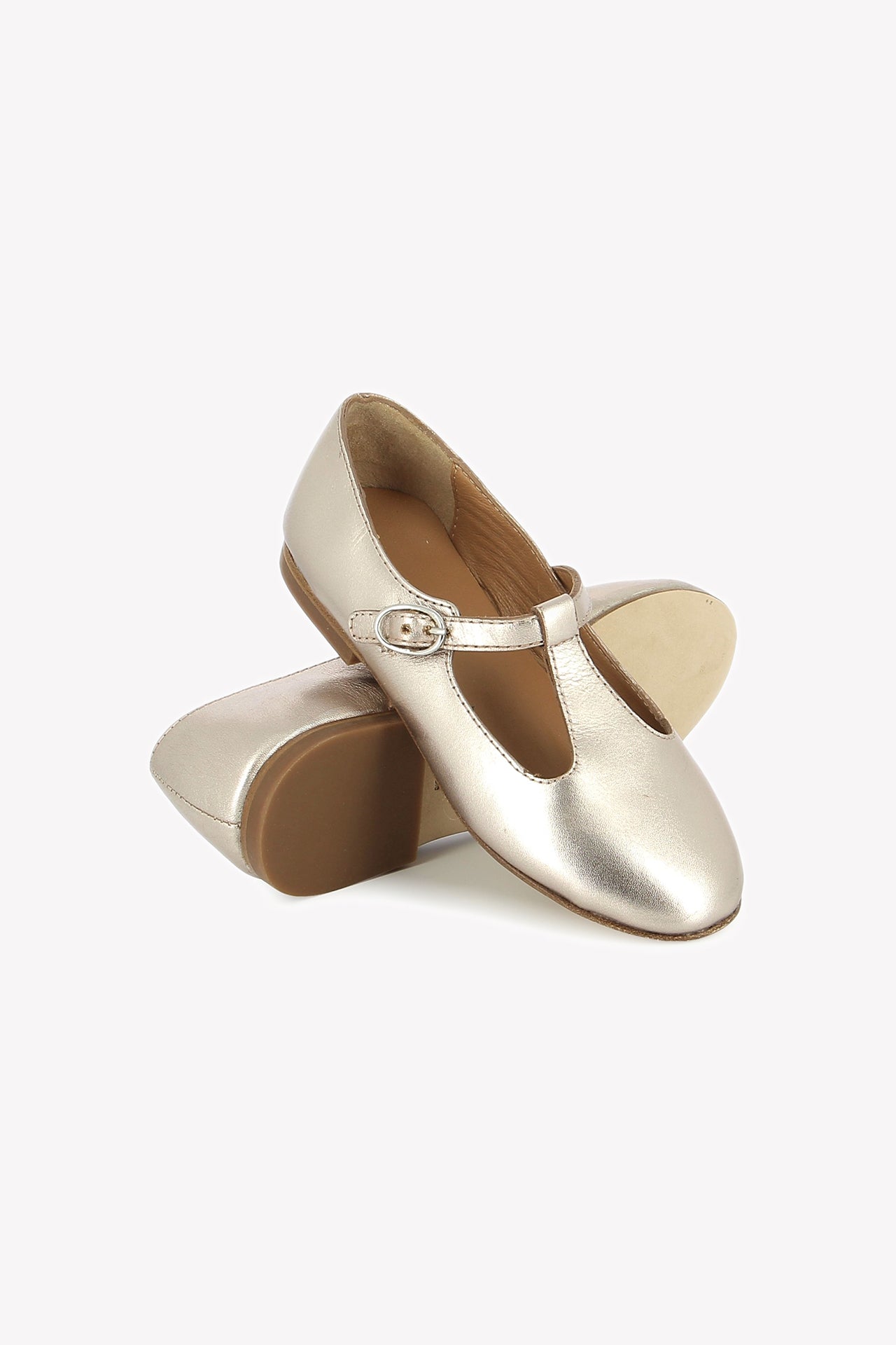 Ballerines Salomé - Cuir doré