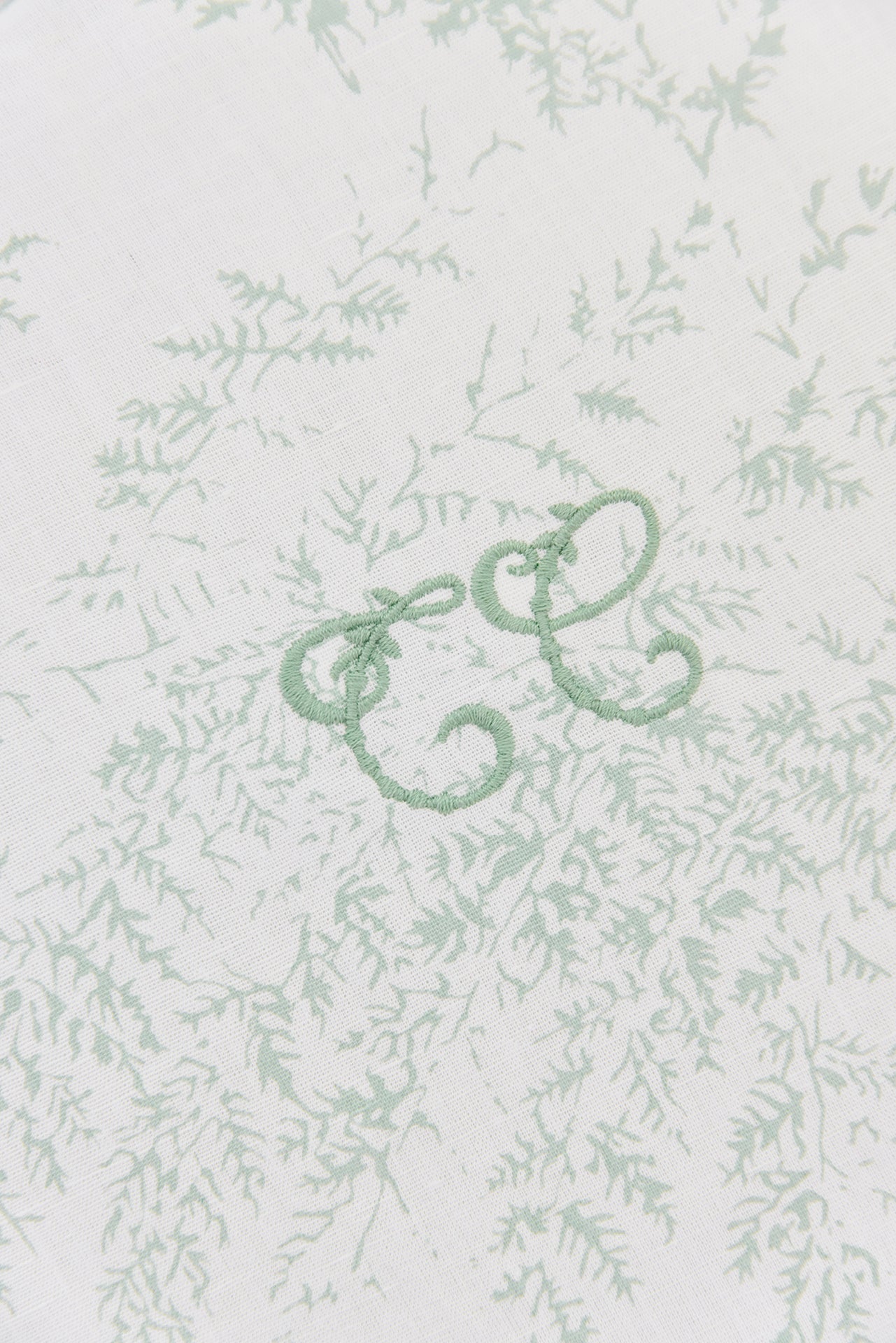 Manta - Reversible Feuillage Verde