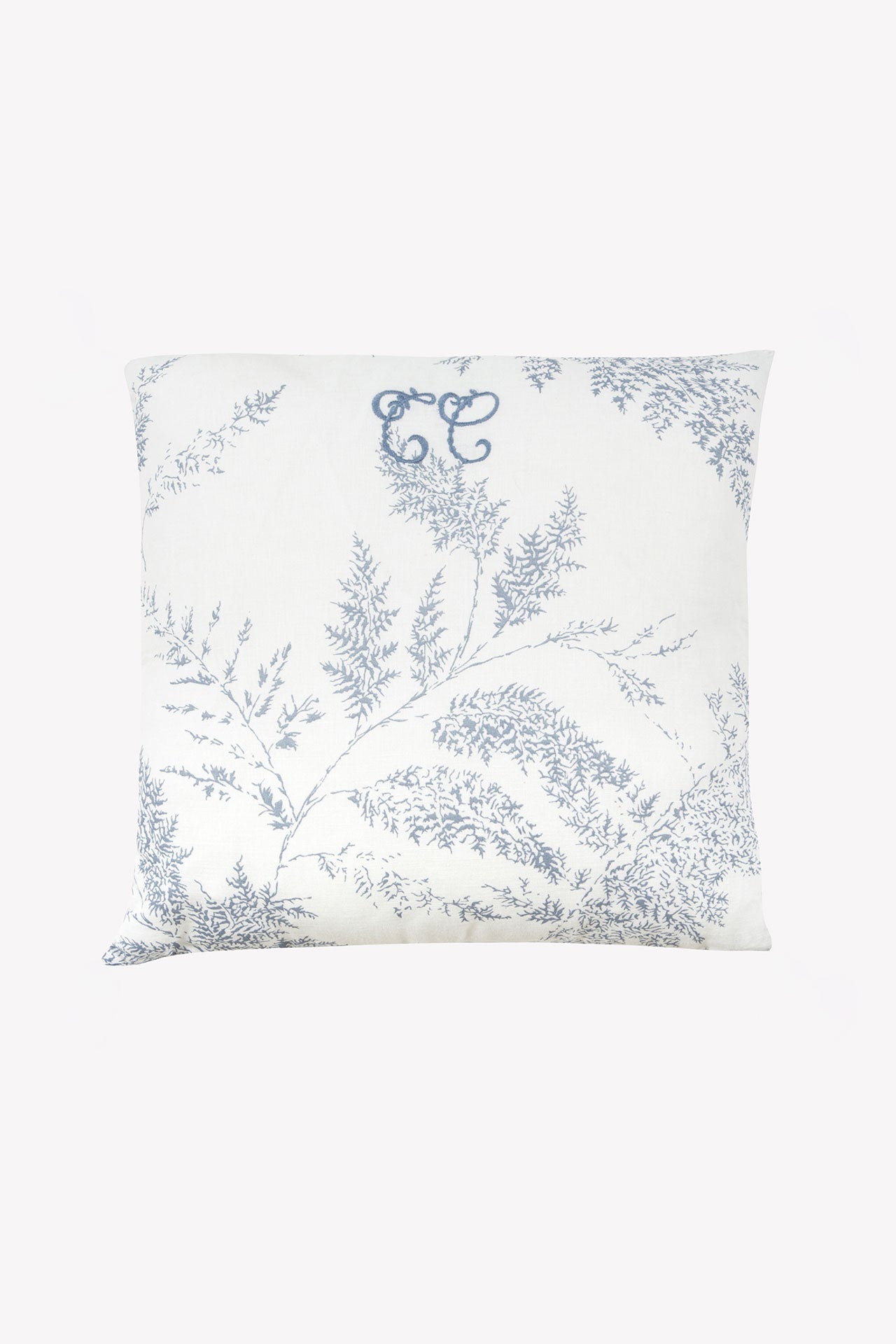Coussin réversible - Feuillage Bleu