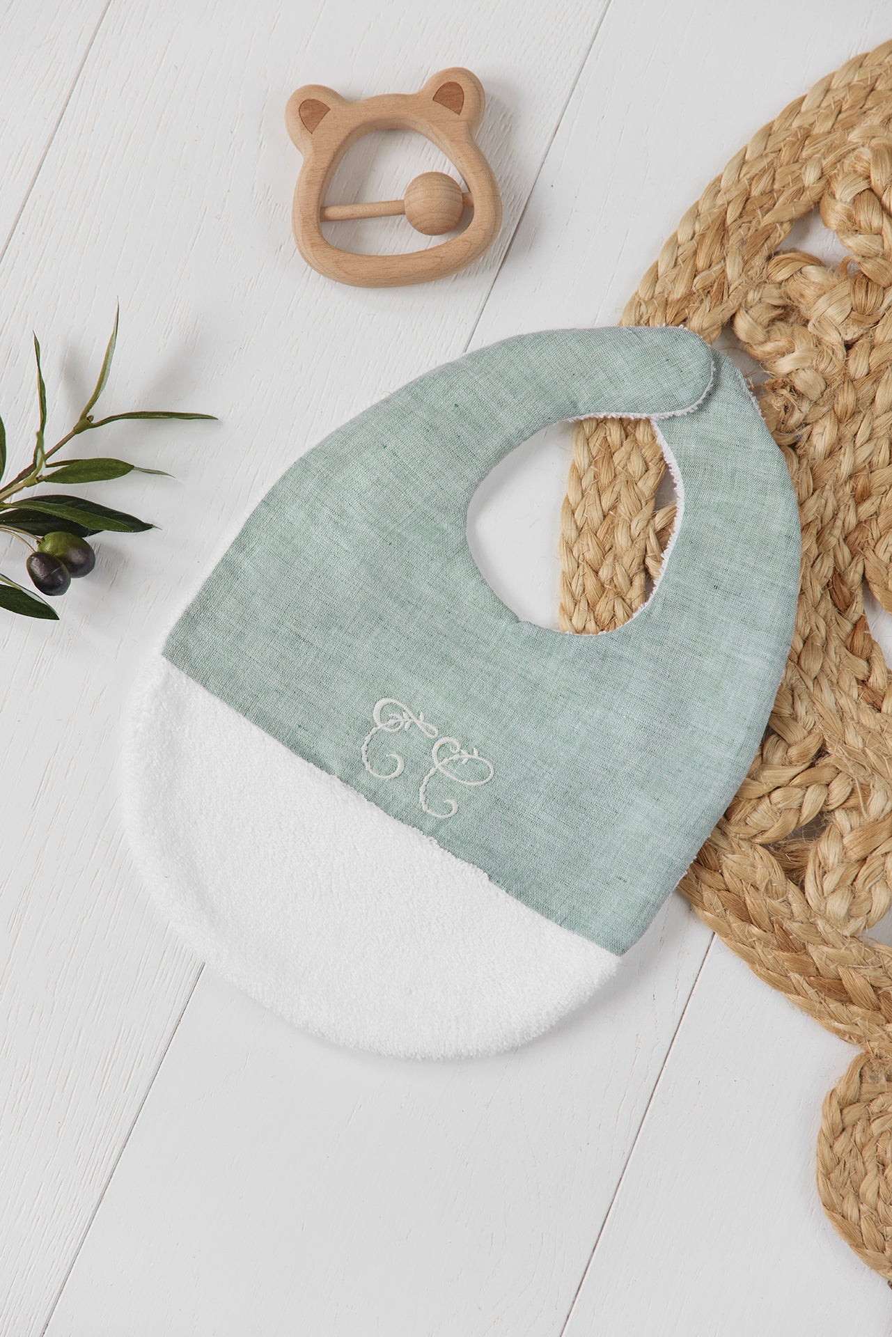 Babero - Feuillage Verde T2