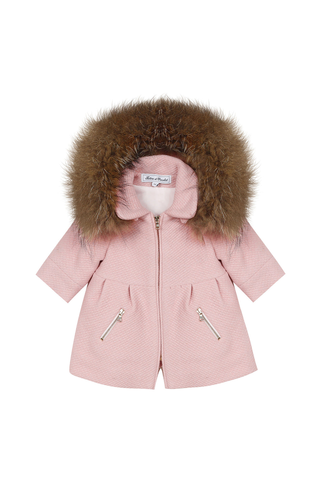Coat - woolen Pale pink