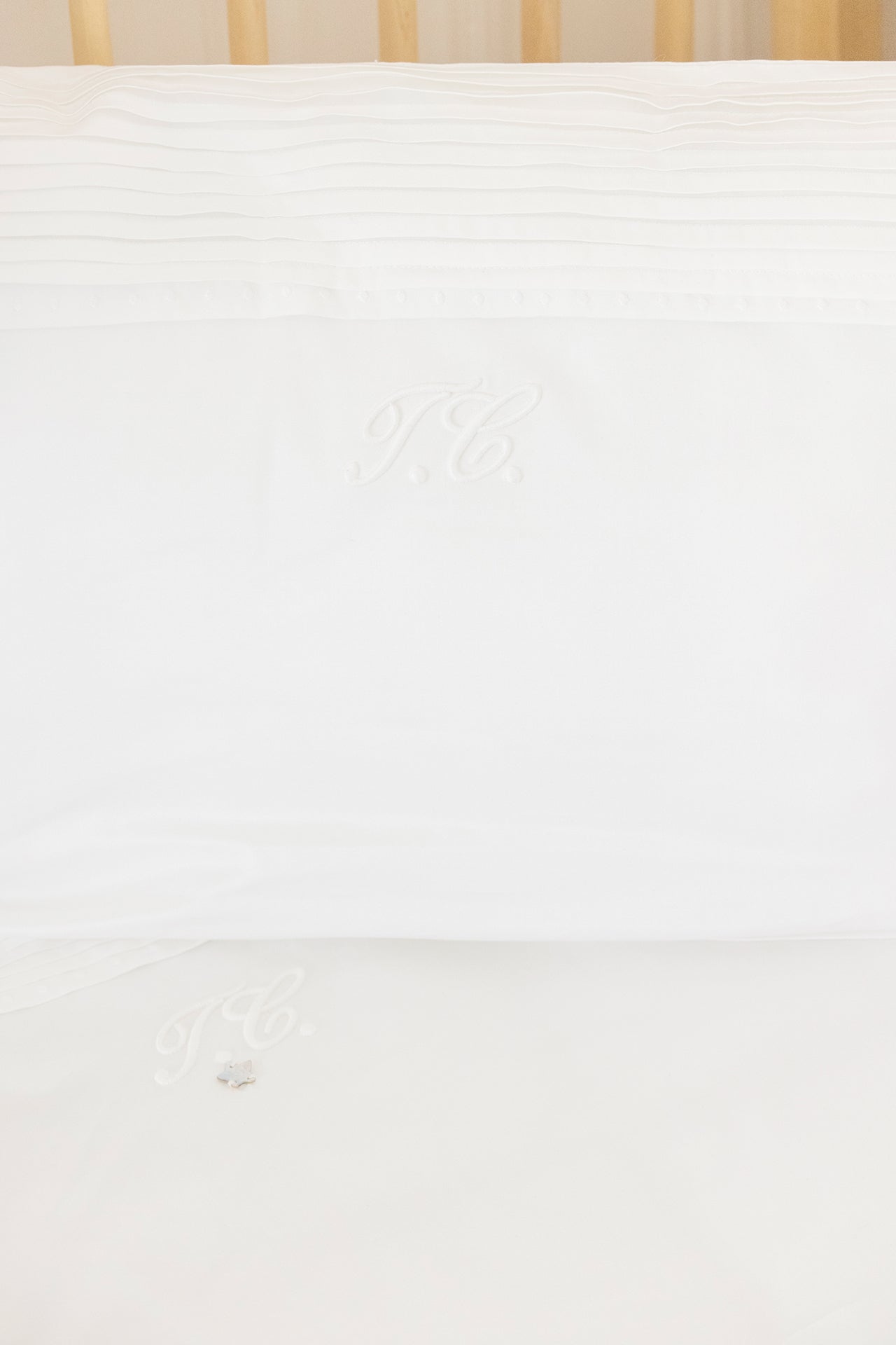 Parure de lit - Monogramme blanc