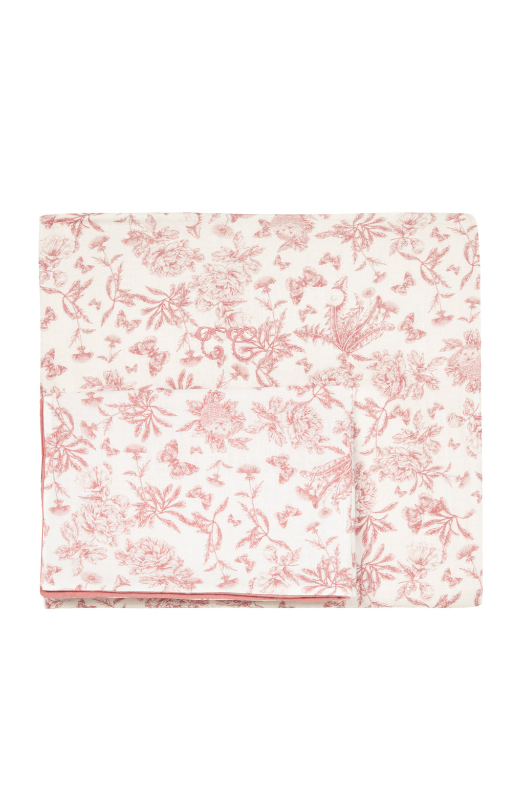 Bed linen set - Print inspiration Toile de Jouy Pink