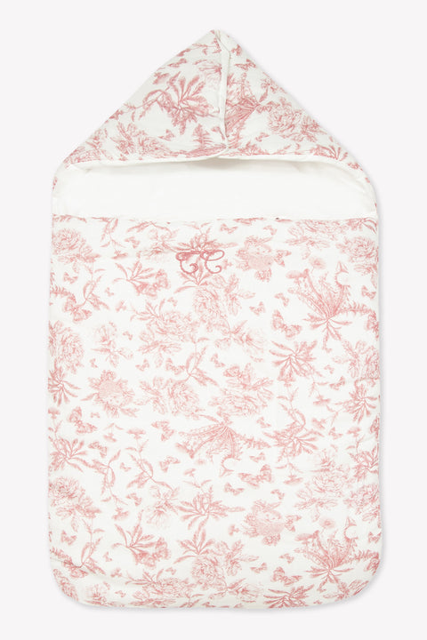 Nid d'ange - Imprimé inspiration Toile de Jouy rose - Image principale