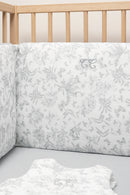 Paraurti letto - Stampaispirazione toile de jouy Grigio