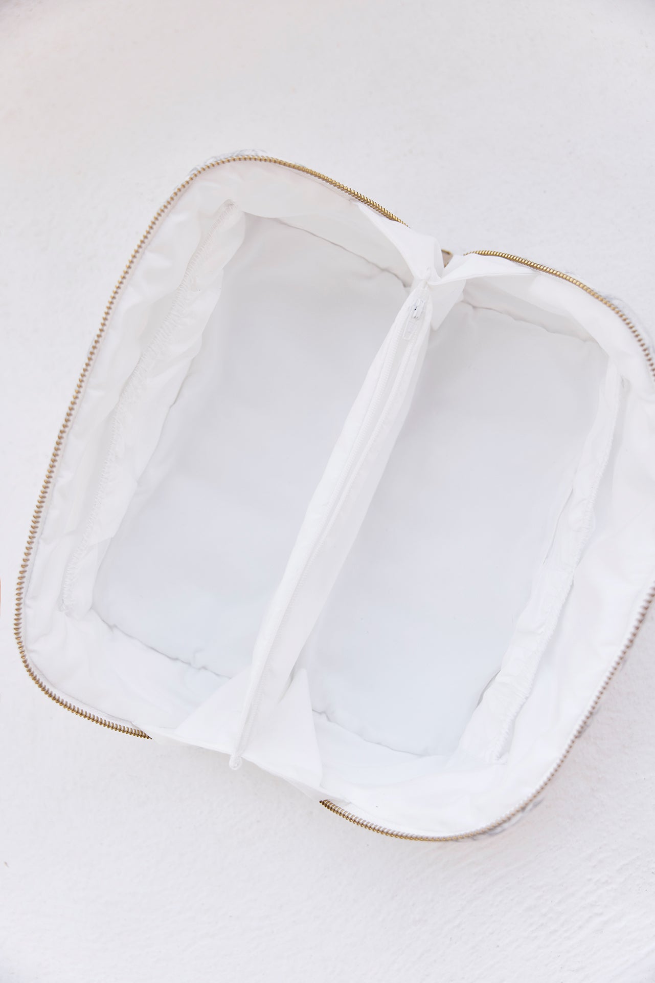 Trousse zippée - Imprimé inspiration Toile de Jouy gris