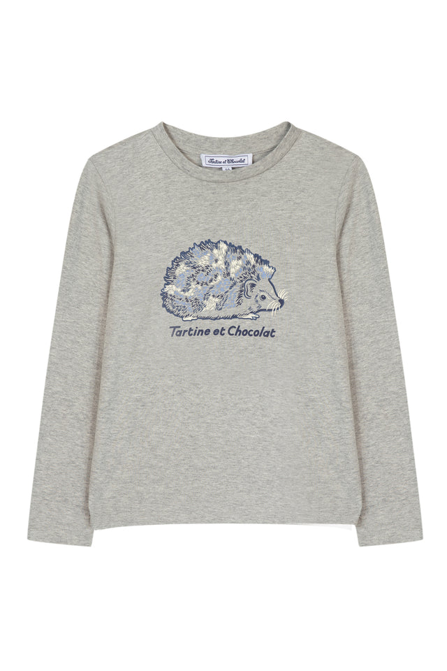 Below Sweater - Light grey hedgehog - Image principale