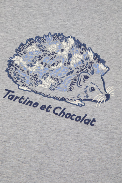 Below Sweater - Light grey hedgehog - Image principale