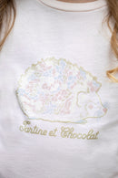 Onderstaand Trui - Roze bleek Ronde kraag