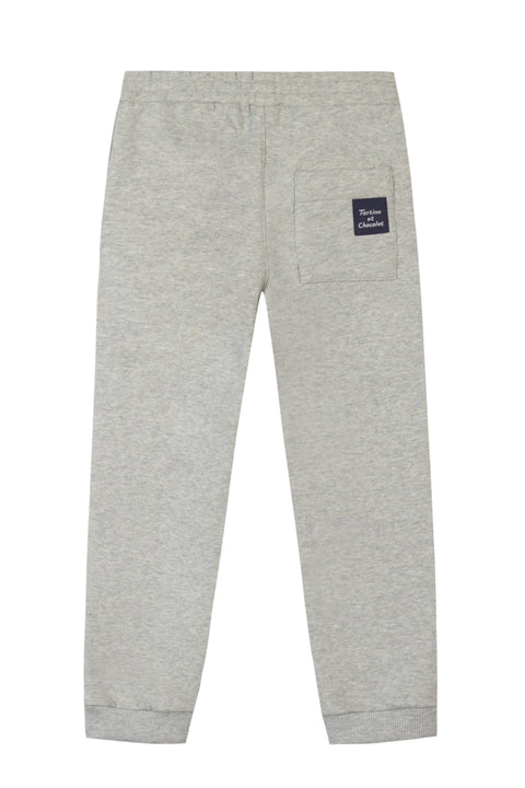Pantalon - Jogging molleton gris - Image principale