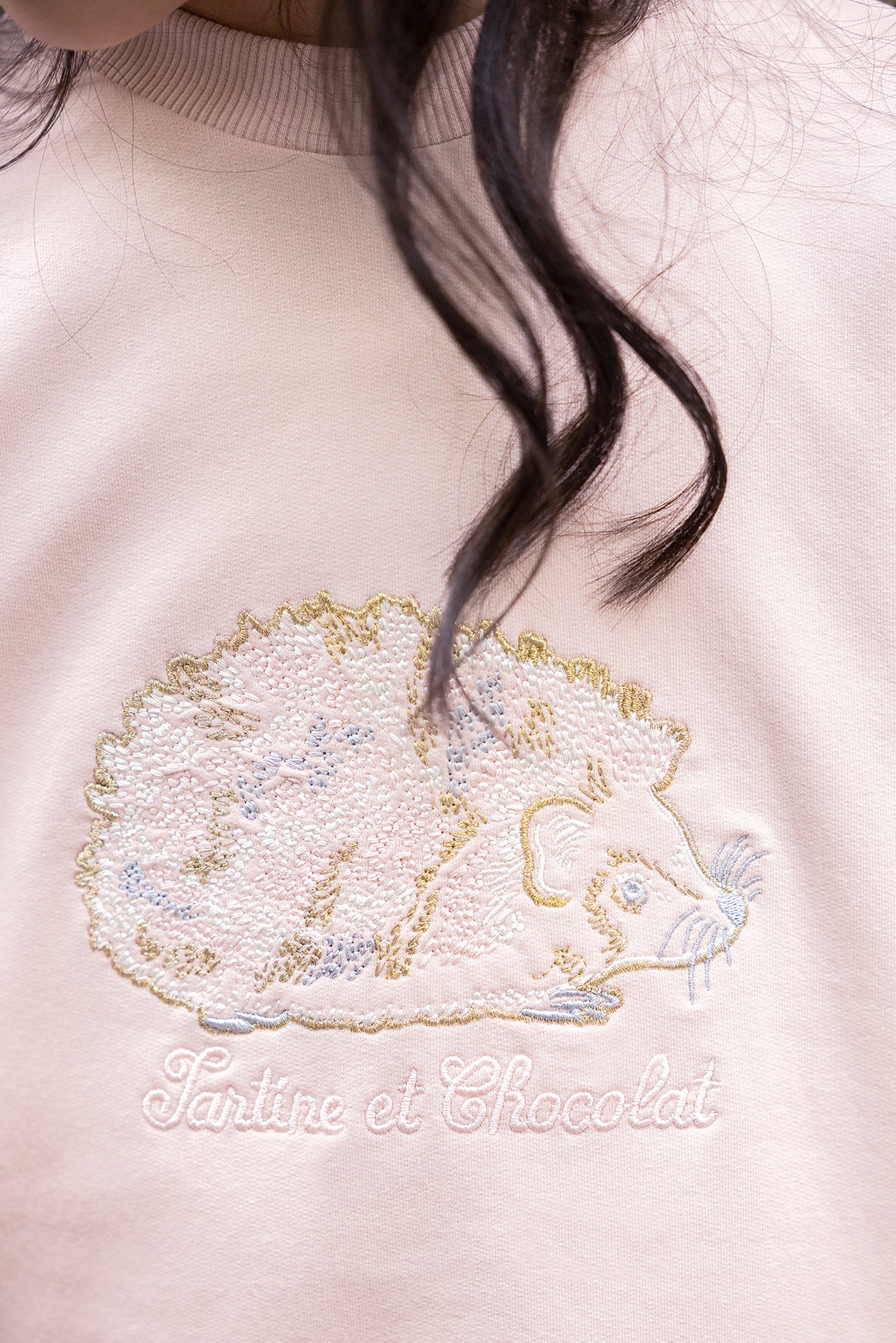 Kleid - alt Rosa Rundhals