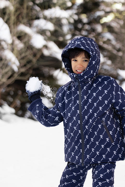 Parka sci - Monogramma tc blu navy - Image principale