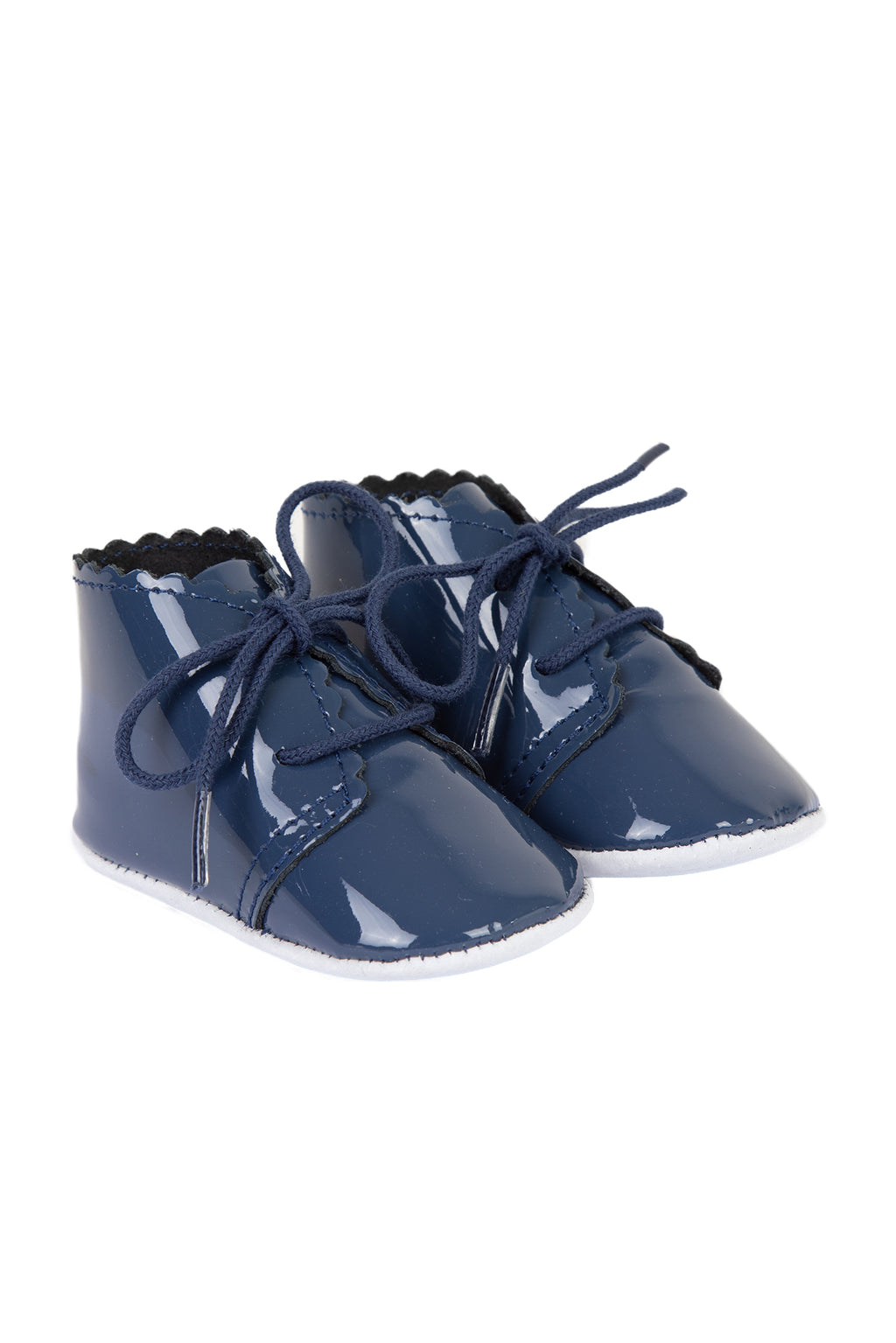 Slippers - Navy patent leather