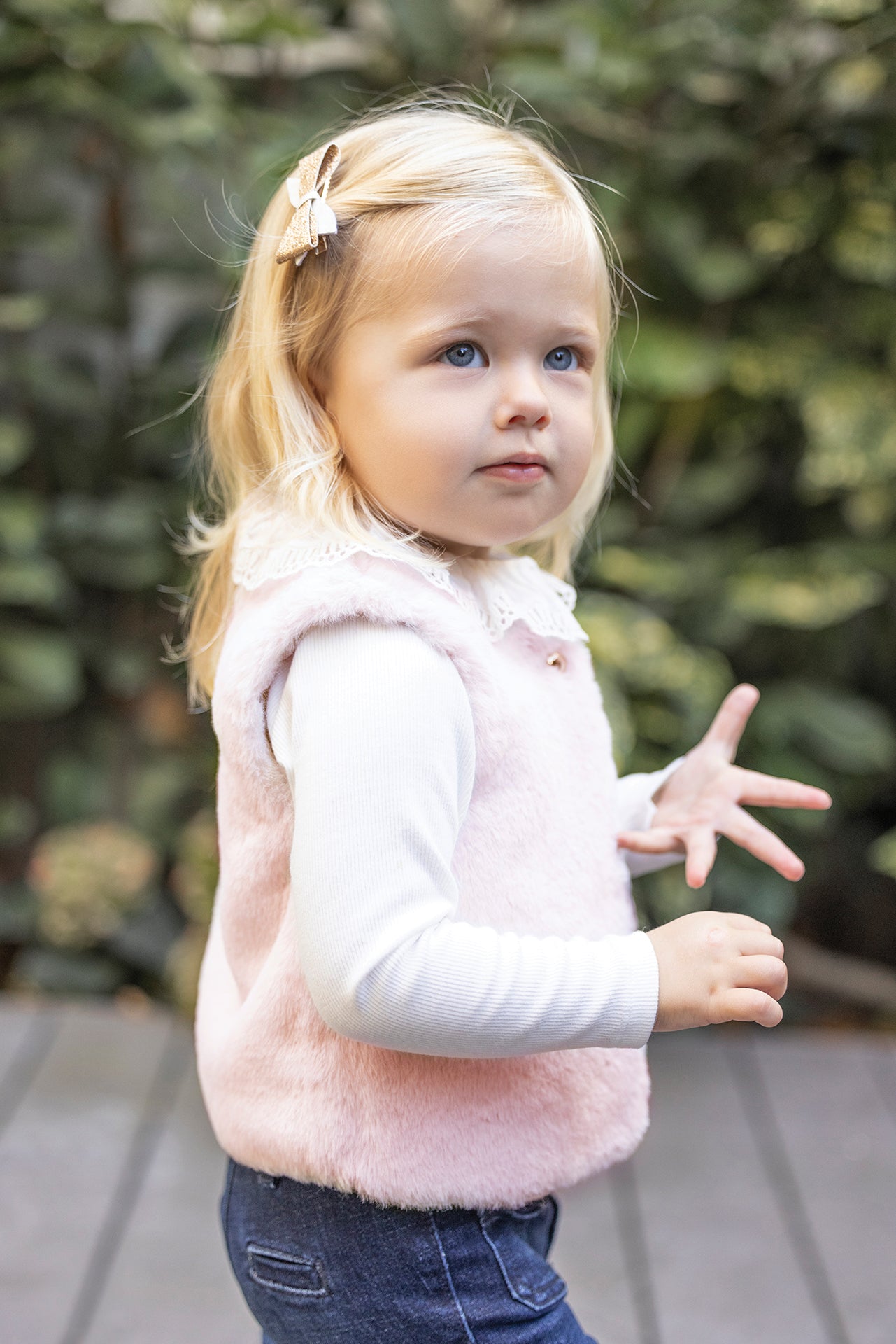 Chaqueta - Rosa pálido Imitación piel