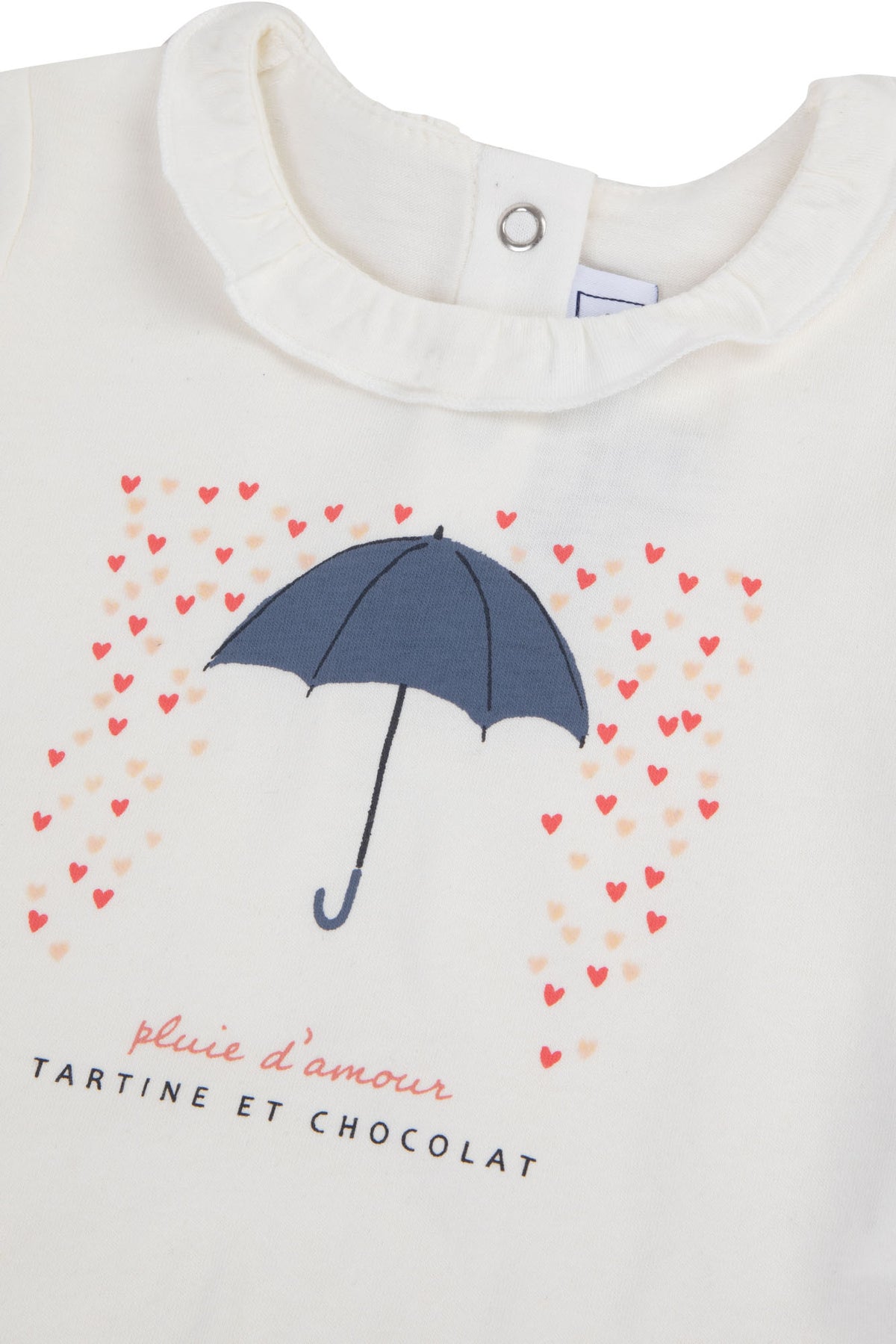 T-Shirt - Ecru Illustration Regenschirm