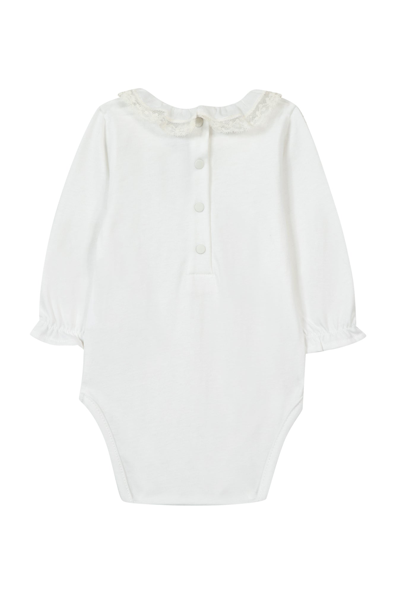 Body - Marfil Cuello con volantes en Encaje