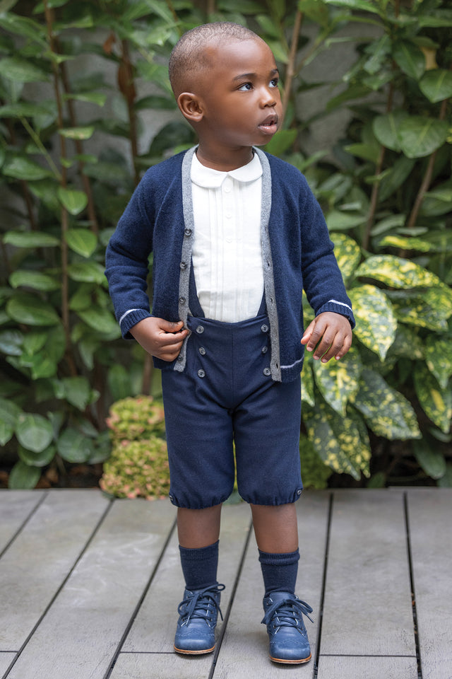 Gilet - Blu navy 100% cashmere - Image principale