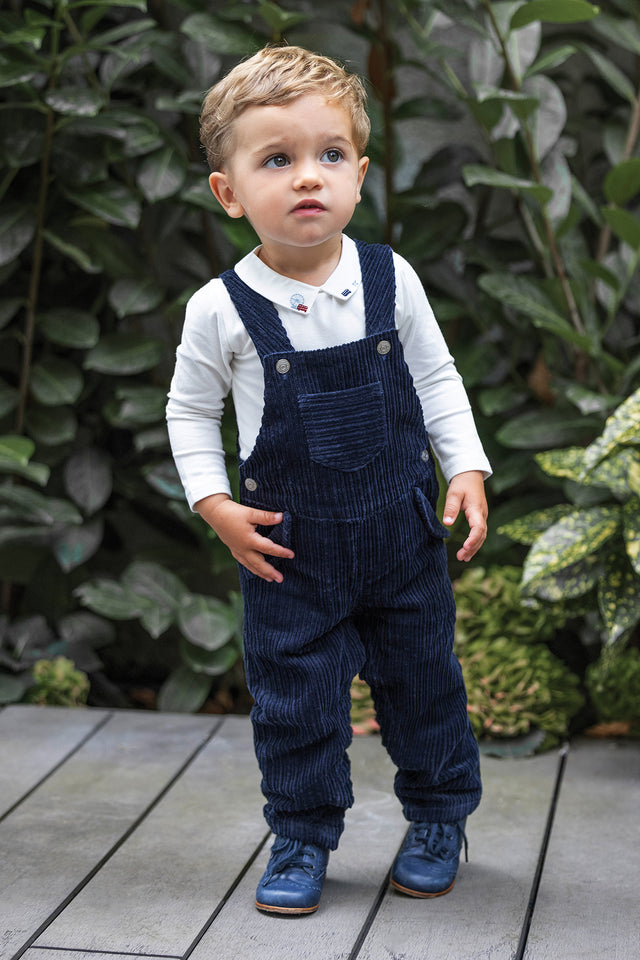 Salopette - Velours côtelé marine - Image principale