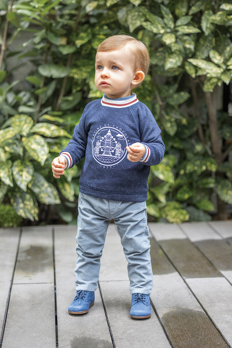 Sudadera - Azul ilustración Londres - Image principale