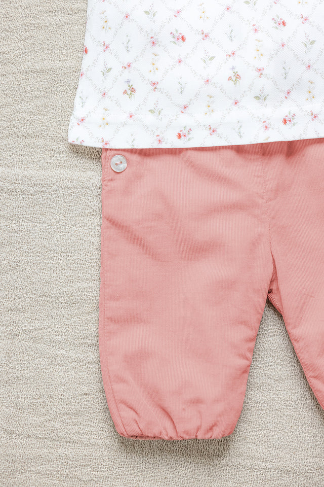 Pantalon - Rose coton - Image principale