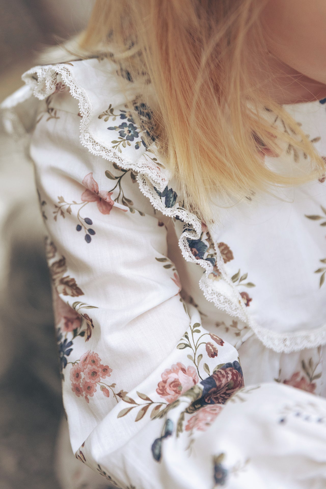 Bluse - Ecru Stoff Liberty