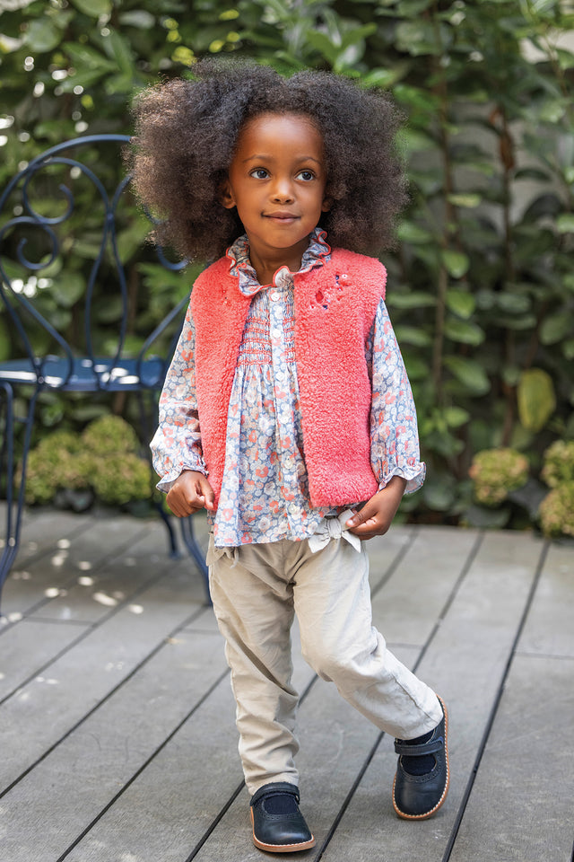 Gilet - Corail Imitation fourrure - Image principale