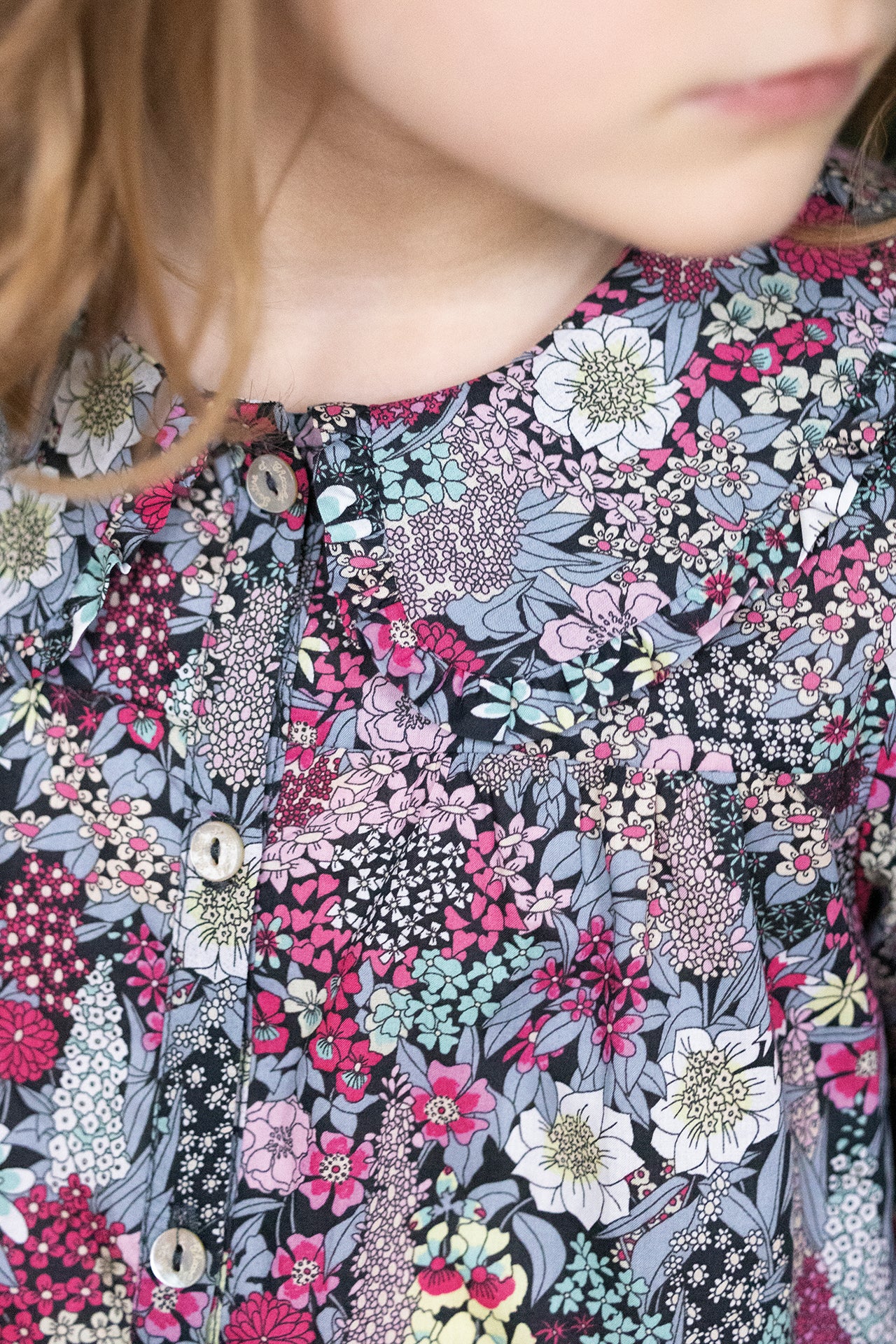 Bluse - Stoff Liberty Grenadine