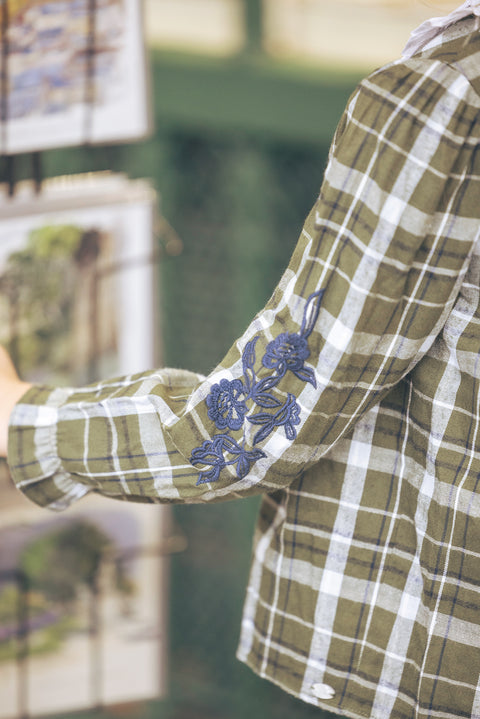 Blouse - khaki at Check - Image principale