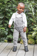 Salopette - Velours côtelé gris