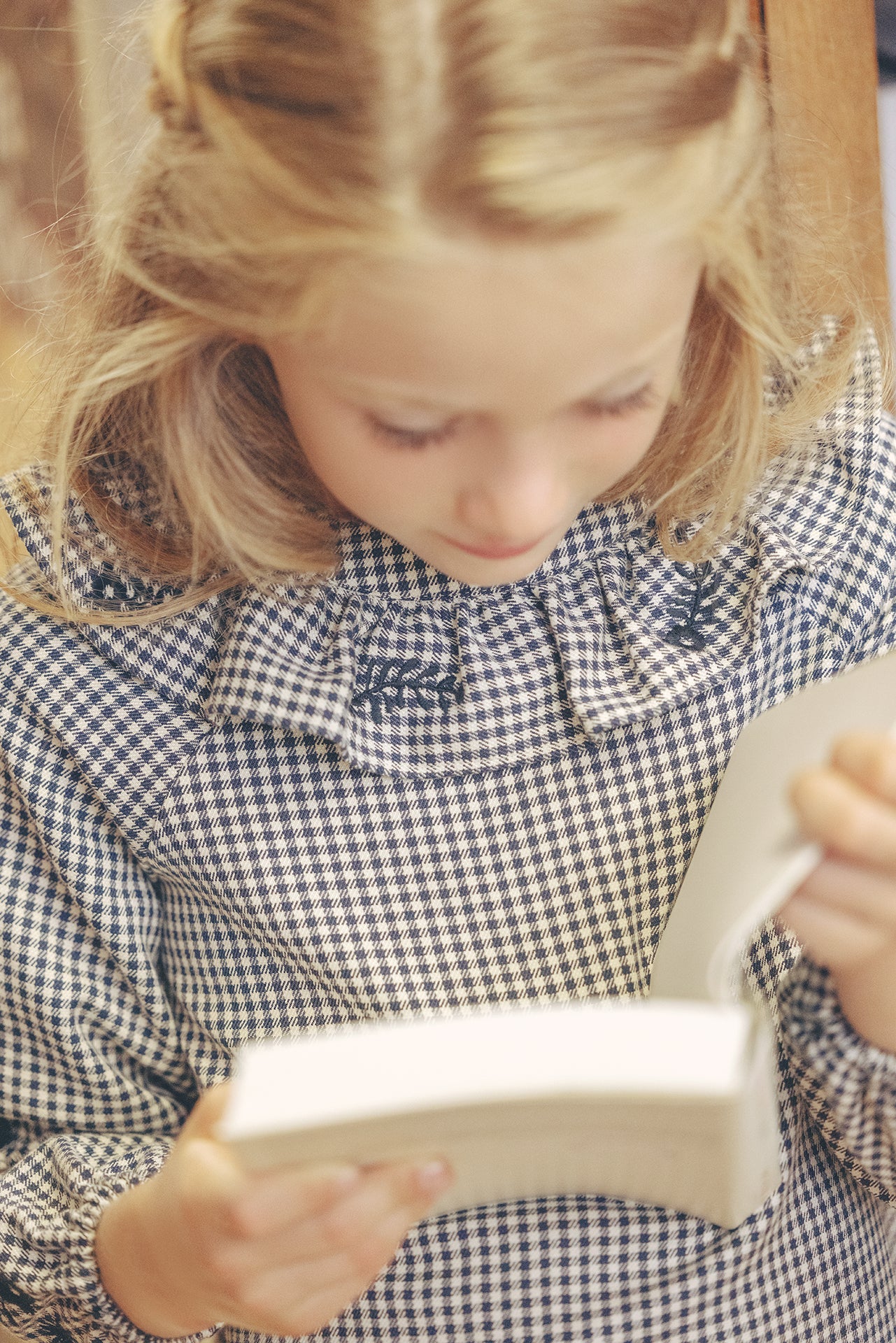 Camicietta - Blu navy dentro Pied de poule