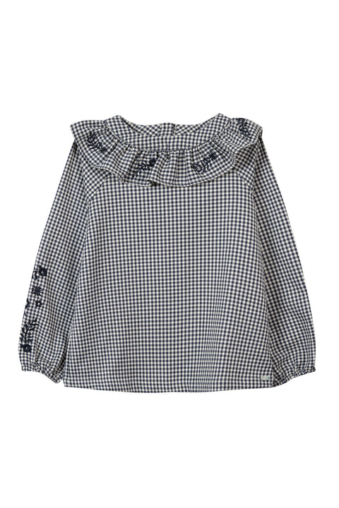 Blouse - Navy puppytooth - Image principale