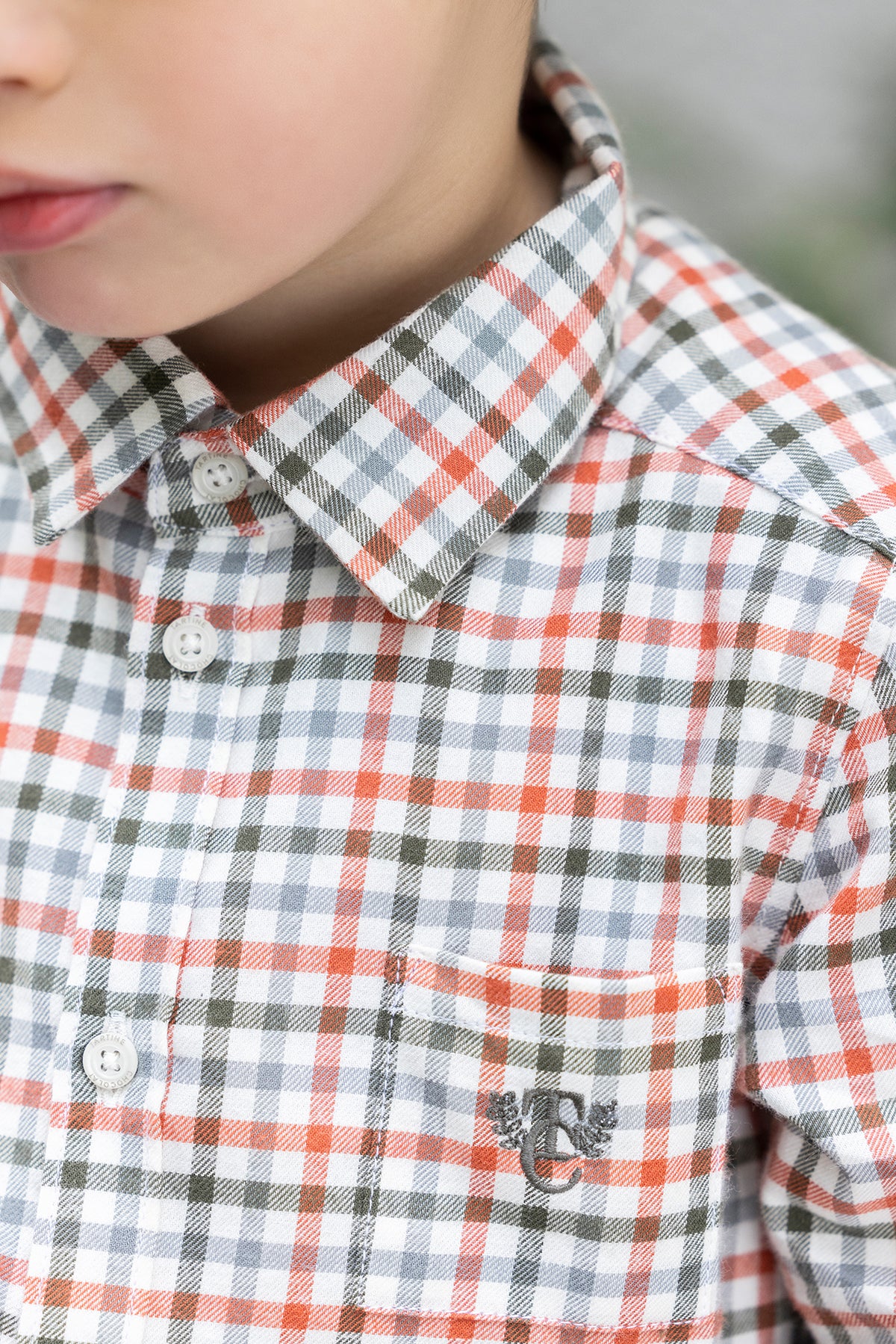 Camicia - Kaki a scacchi
