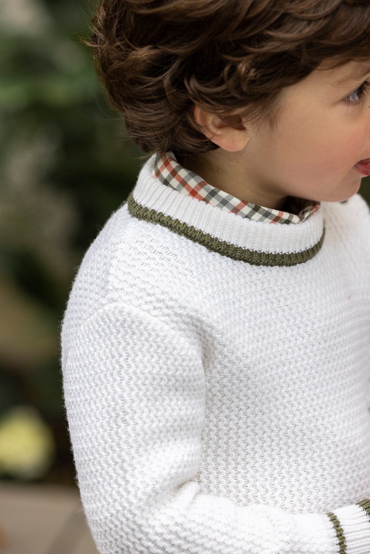 Pull - Ecru Maille col rond