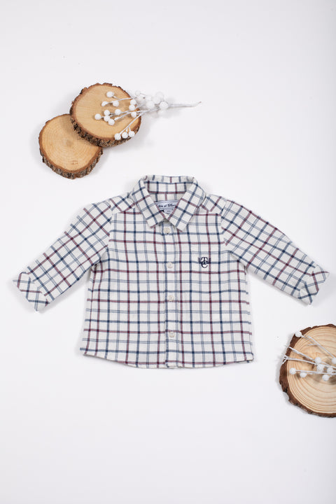 Chemise - Bordeaux à carreaux - Image principale