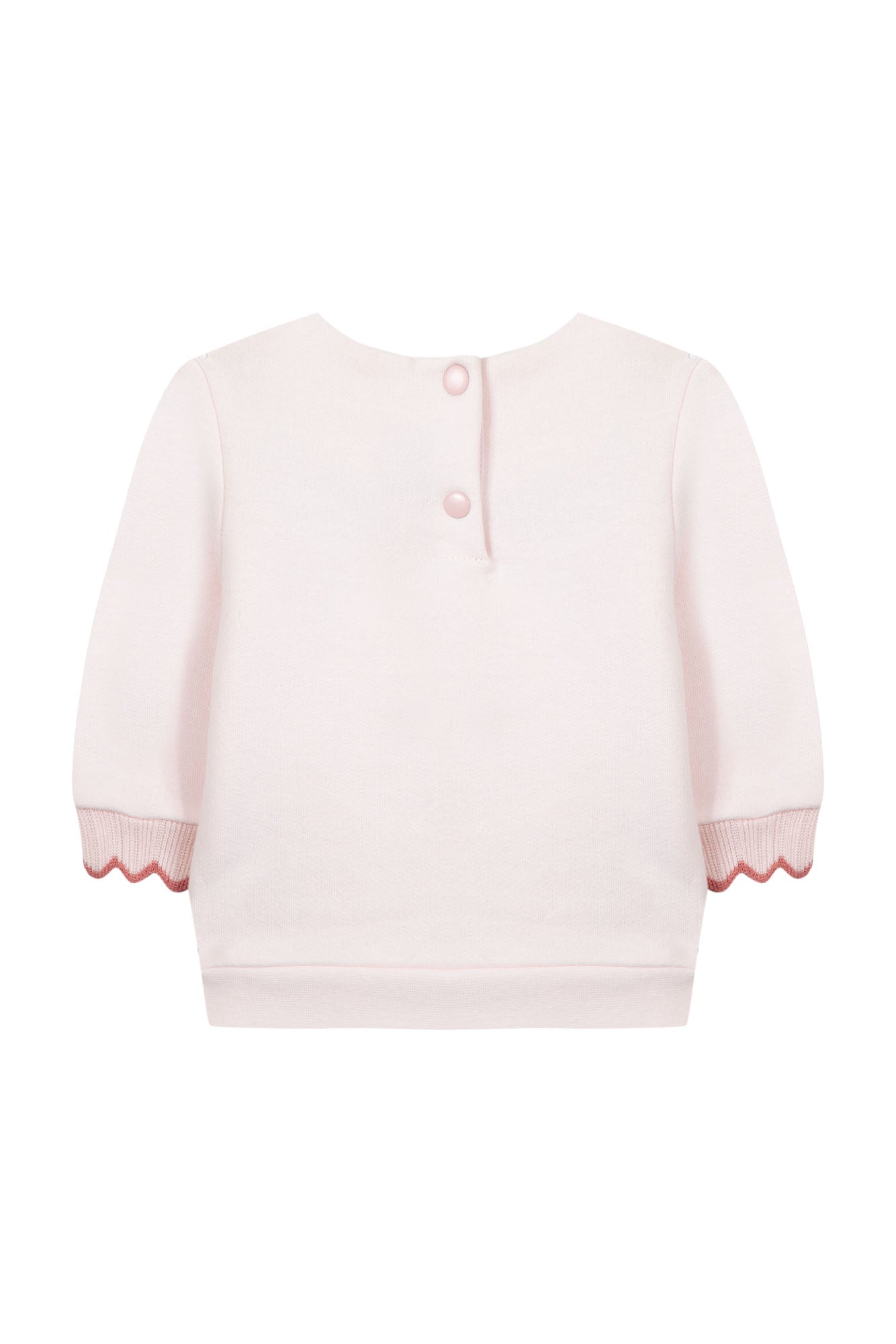 Sudadera - Rosa pálido Cuello florido