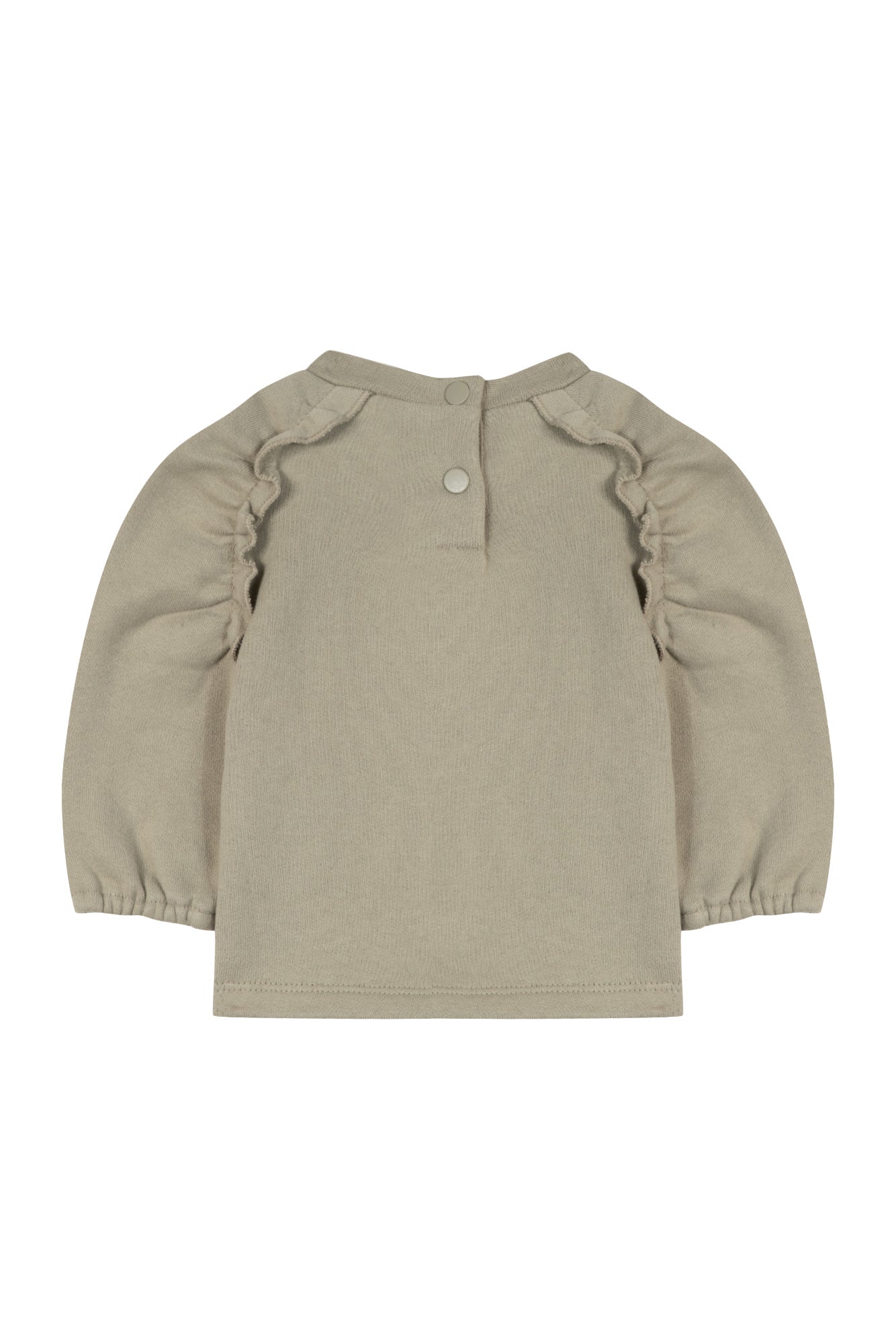 Sweatshirt - Volanated sage cotton