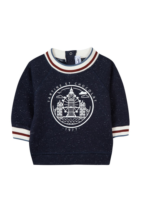 Sweatshirt - Blue Illustration London - Image principale