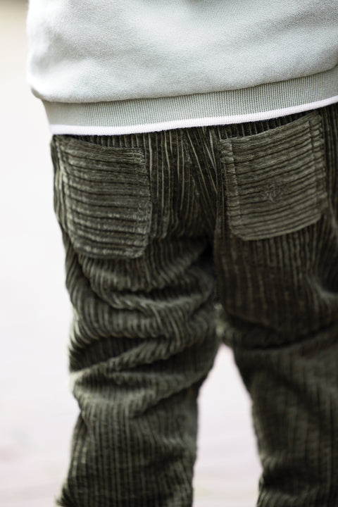 Pantalon - Kaki velours côtelé - Image principale