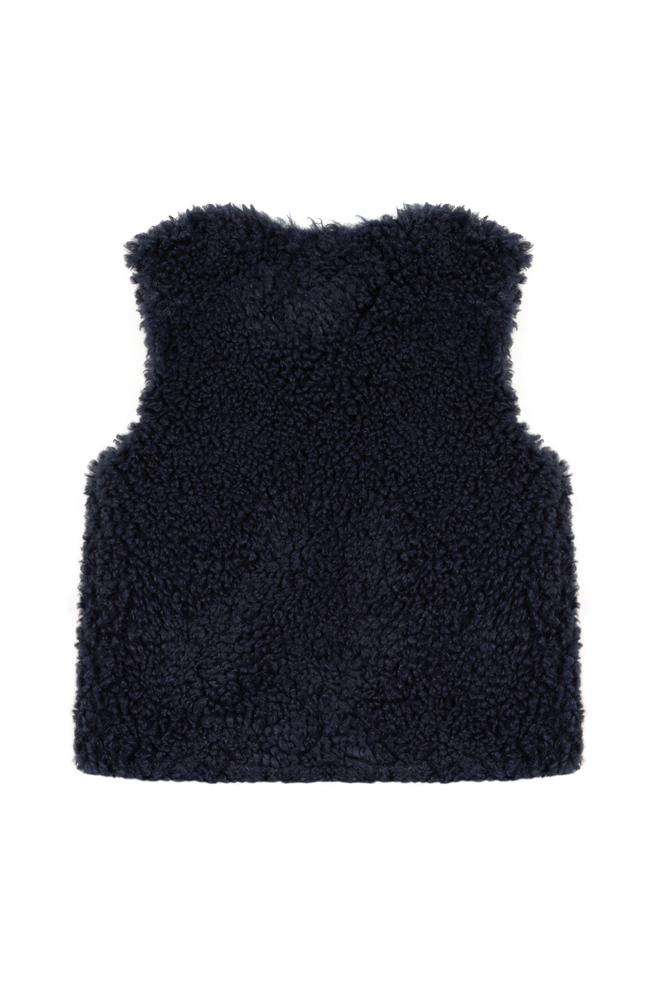 Cardigan - Navy Imitation fur