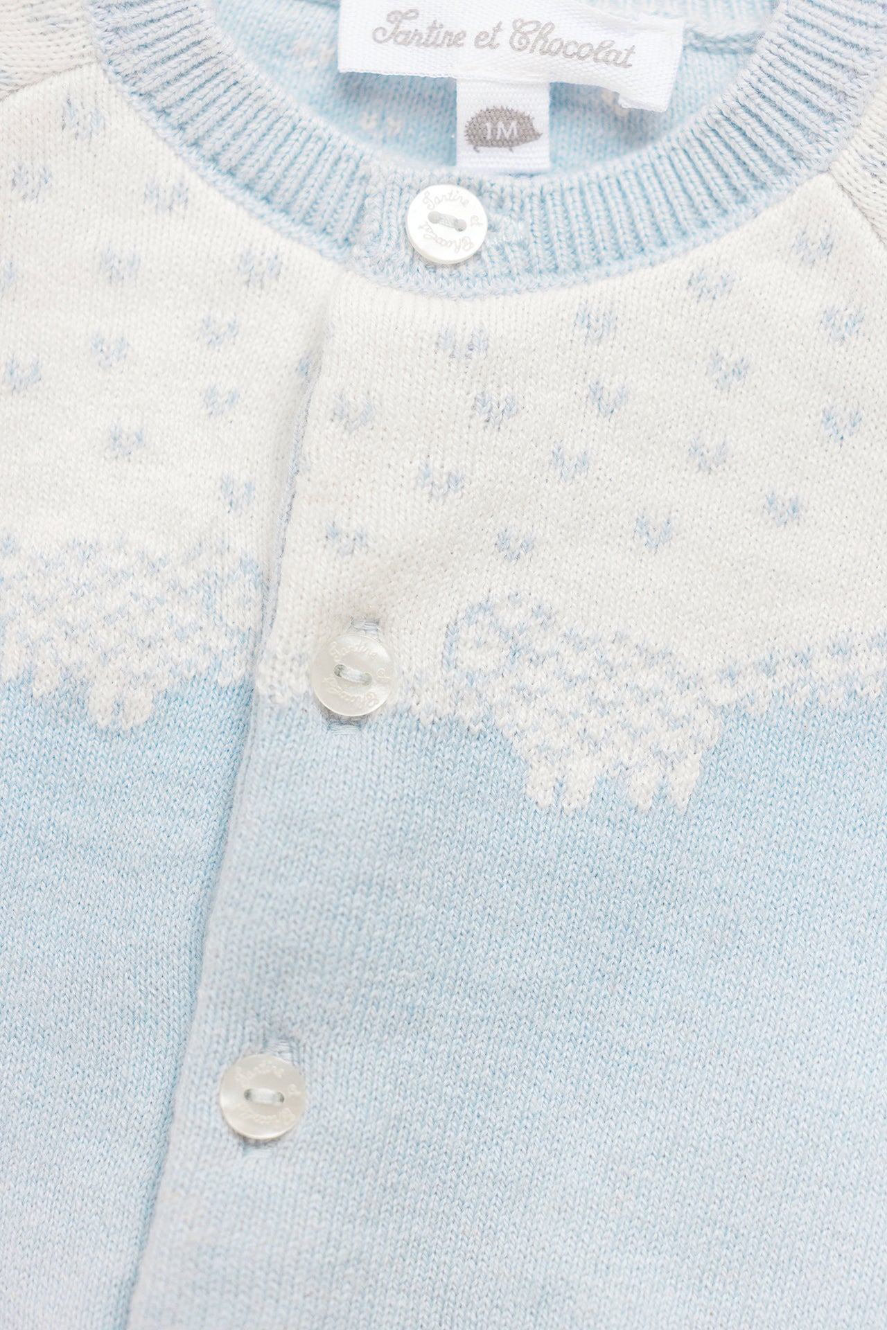 Vest - Blauw Tekening schaap