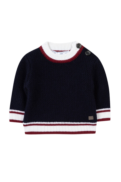 Sweater - Navy Knitwear Round neck - Image principale