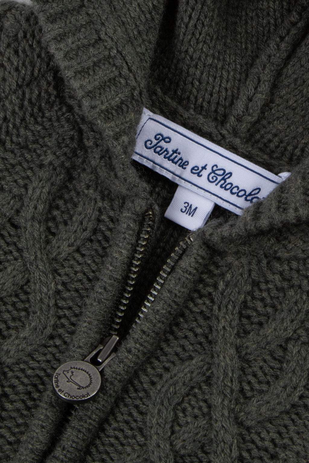 Cardigan - khaki Knitwear braided