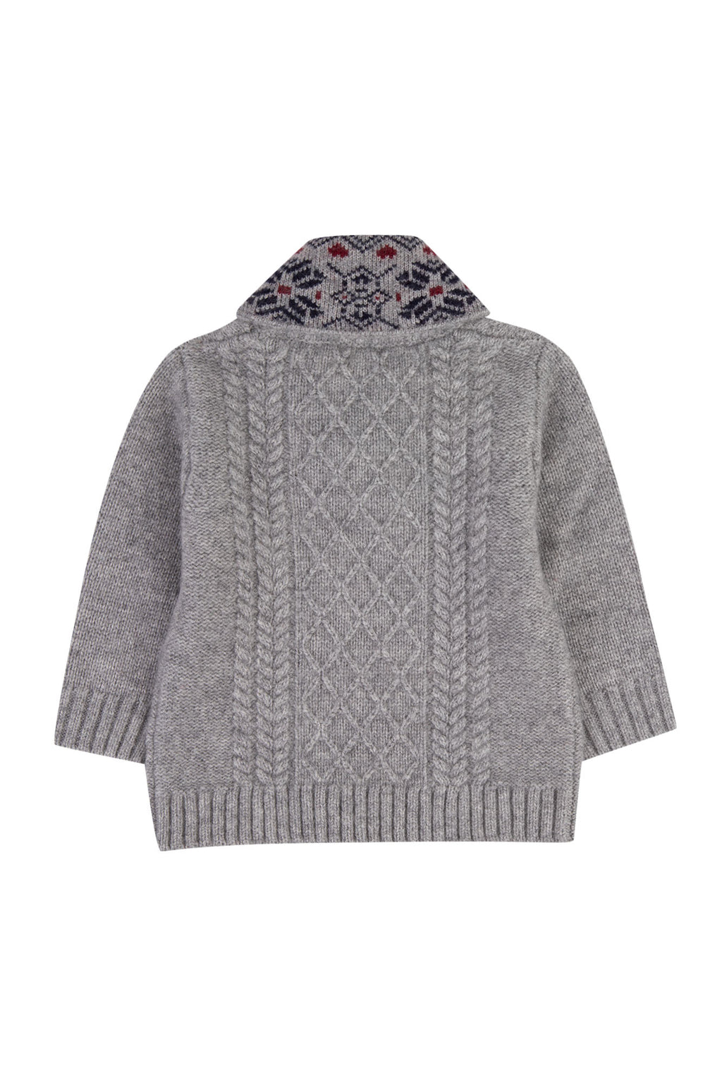 Sweater - Grey Shawl collar